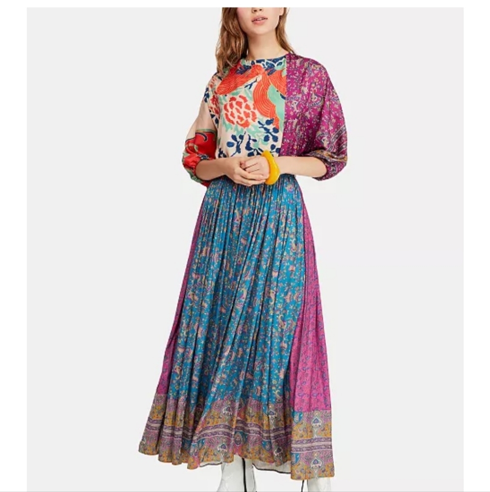 Free People Multicolor What You Want Maxi Dress